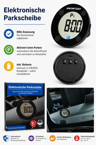 Elektronische parkscheibe - elektronische,