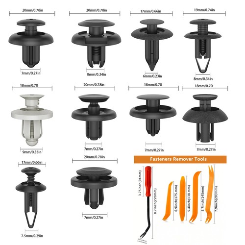 105tlg befestigung clips - clips, niete
