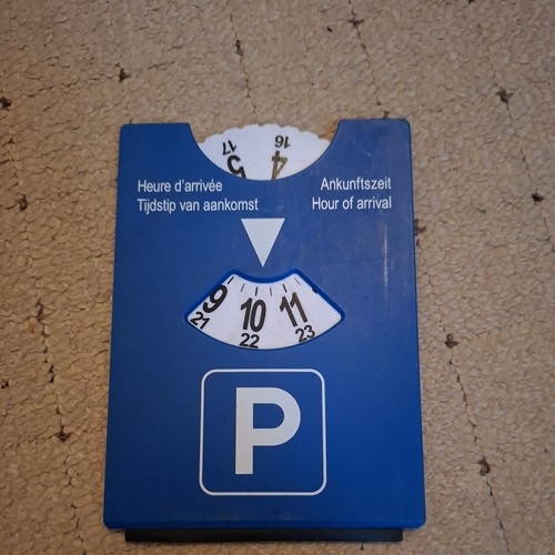 Parkscheibe aus plastik - aus, mit