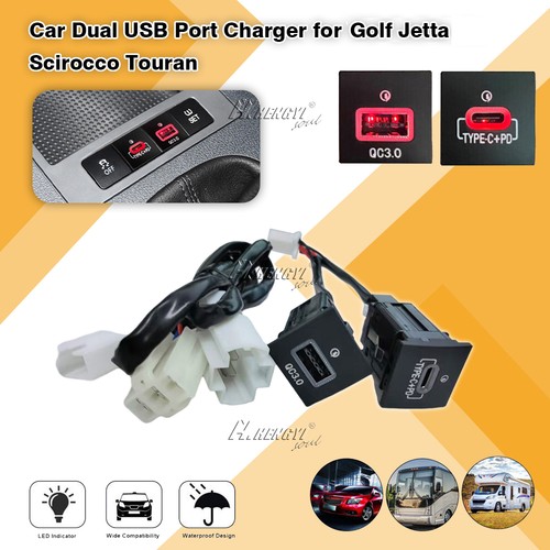 Dual usb qc3 pd - qc3.0+usb-c,